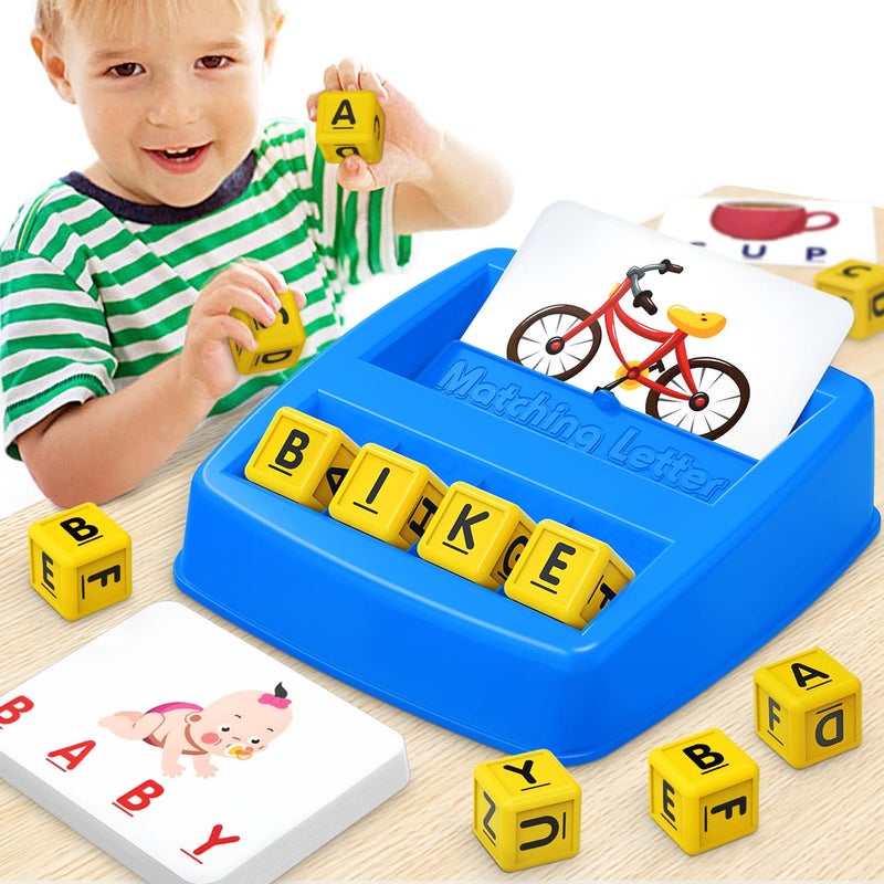 NARRIO Educational Toys for 3 4 5 Year Old Boys Gift, Matching Letter Game Preschool ABC Learning Toys for Kids Ages 4-8 Years, Christmas Birthday Gifts for 3-6 Year Old Boys Toddler Toys Age 2-4 - Image 1