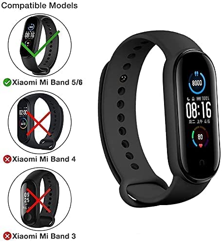 INEFABLE Mi SmartWatch 5 and 6 Watch Straps Original for Mi Watch M5 and M6 Watch Strap Soft Silicone Adjustable Watch Strap-Device Not Incuded-Black & Peach-Pack of 2 - Image 5