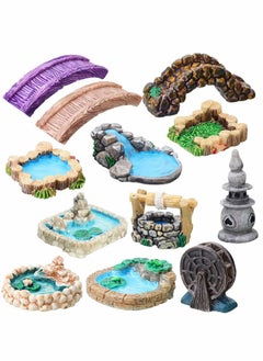 Fairy Garden Accessories, Miniature Garden Bridge, Figurines, Mini Lighthouse, Water Well, Miniature Pond Lawn Garden, Ornament Figurines, for DIY Craft Garden Decoration 12 Pieces - pzsku/ZD3F00205FDFD3F065480Z/45/_/1698409054/a32c9021-366c-4299-95a0-2b86afa83279