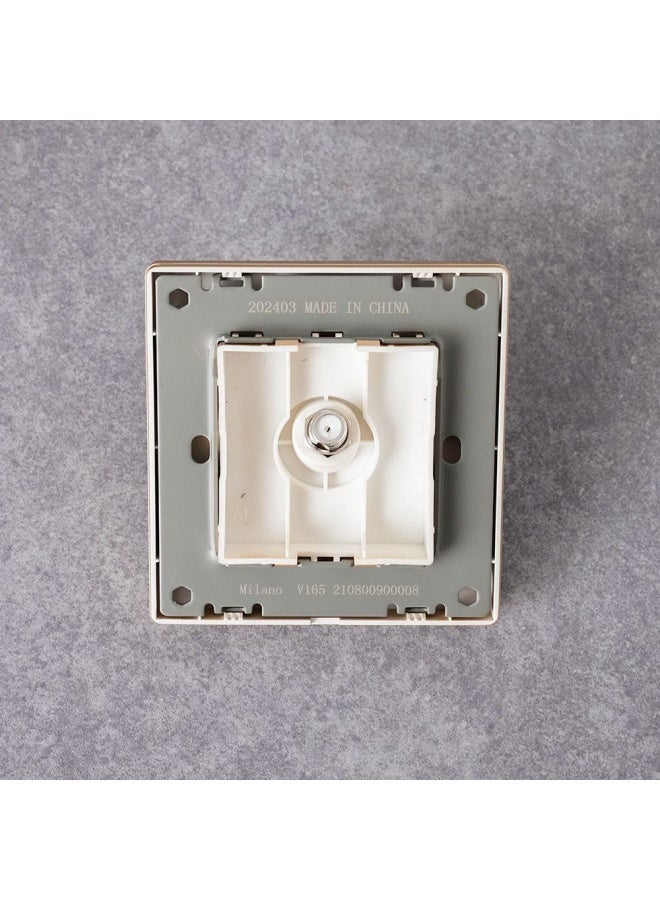 Milano Satellite Outlet Socket For Modern Home Electrical Switches Sockets Outlets For Home Appliances Computers Aura Gld - Image 2