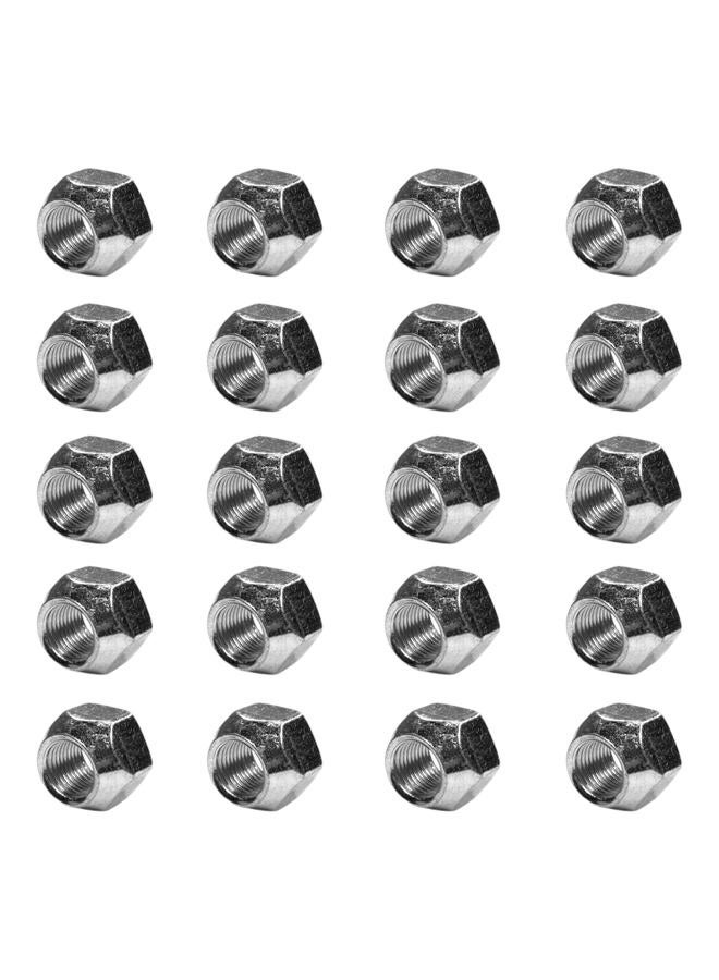 BCP Fasteners Twenty (20) 1/2-20 Zinc Plated Open End Acorn Lug Nuts | 13/16" Hex (BCP971) - Image 1