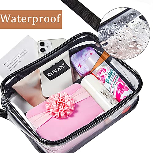 COVAX Clear Crossbody Bag, Stadium Approved Clear Shoulder Messenger Bag for Work, Concerts, Sports Events - Image 4