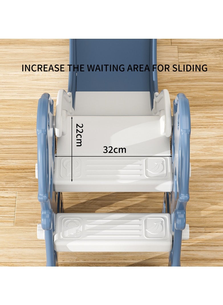 FULL JOY - Foldable Castle Slide, Blue - Image 1