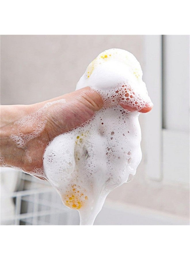 أتش أس آر إسفنجات تنظيف الأطباق HSR، إسفنجات تنظيف مزدوجة الجوانب غير قابلة للخدش، جانب خشن للفرك لأواني الطهي غير اللاصقة، جانب فرك ناعم من الألياف الدقيقة للأطباق (عبوة من 10 قطع) - Image 3