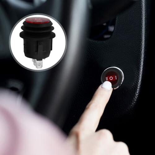 WINOMO 3 Pin Round Rocker Toggle ON/Off Waterproof 6A/250V SPDT Switch Button for Truck Camper - Image 5