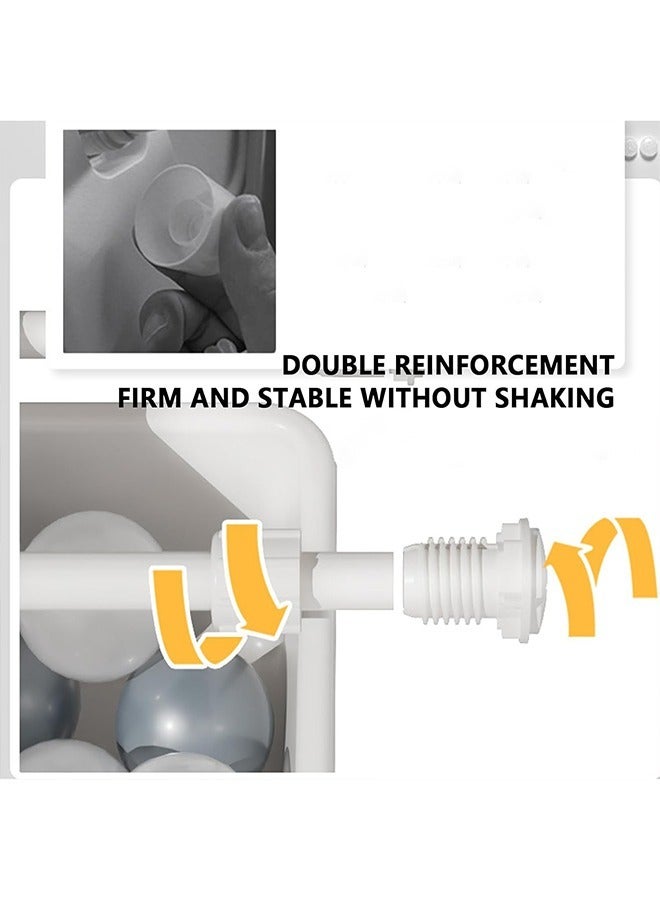 Beauenty Children Deluxe Multi-Bin Toy Organizer Storage Bins Toy Boxes Children's Toy Storage Rack Household Living Room Baby Storage 9 Storage Boxes With Stickers Non-slip Mats Ferrules Hooks - Image 5