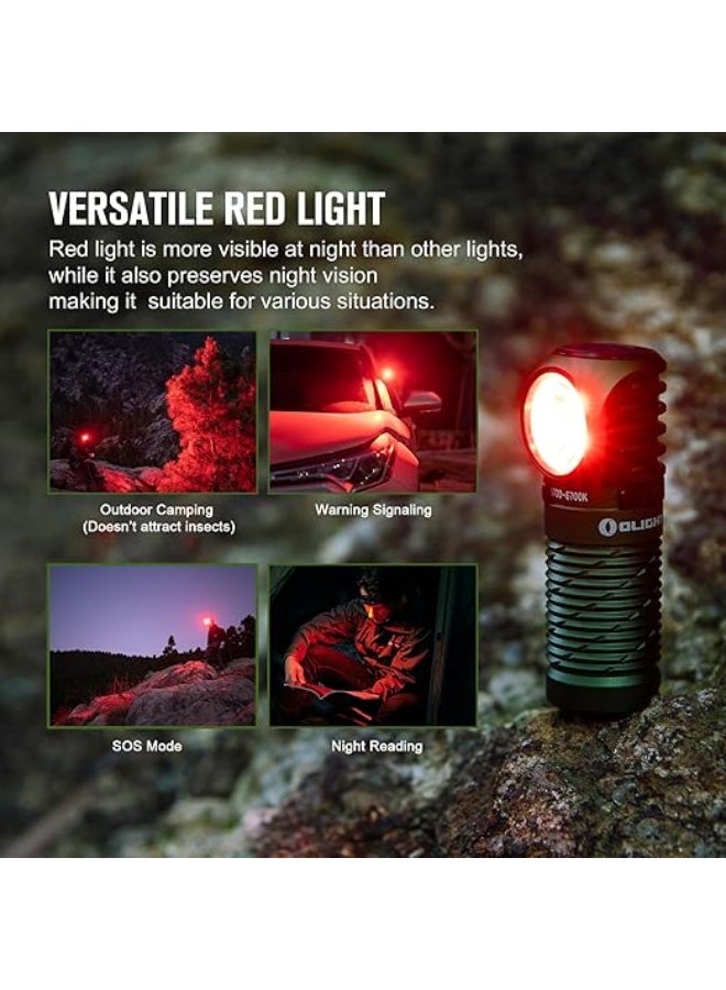 OLIGHT Perun 2 mini Headlamp, Ultralight Headlamp Red Light, Red & White Light, EDC Headflashlight with Comfortable Wide Headband，IPX8 Waterproof, LED Work Light for Emergency, Camping,Hiking - Image 3