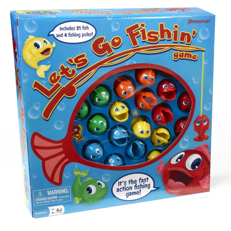 Pressman Let's Go Fishin' Game by Pressman - The Original Fast-Action Fishing Game!, 1-4 players - Image 1