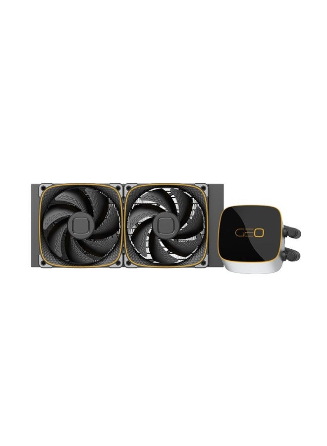 Geometricfuture Geometricfuture Eskimo Cpu Water Cooler 240 Radiator/high Performance/rgb Lighting Control/multi-platform Mounting Kit - Image 1