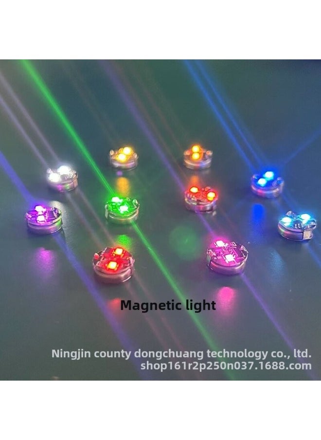 Generic - Magnetic Control Lamp Bandaida Gundam Model LED Magnetic Control Lamp Hand-held Wireless Lamp Gundam Flash Lamp Altman Magnetic Control-Color:Orange (double Light)-Specification:Always On + Flashing (none, Battery Magnet) - Image 1