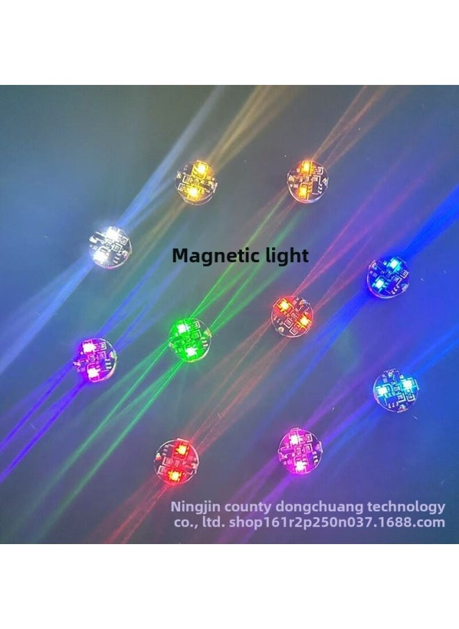 Generic - Magnetic Control Lamp Bandaida Gundam Model LED Magnetic Control Lamp Hand-held Wireless Lamp Gundam Flash Lamp Altman Magnetic Control-Color:Orange (double Light)-Specification:Always On + Flashing (none, Battery Magnet) - Image 1