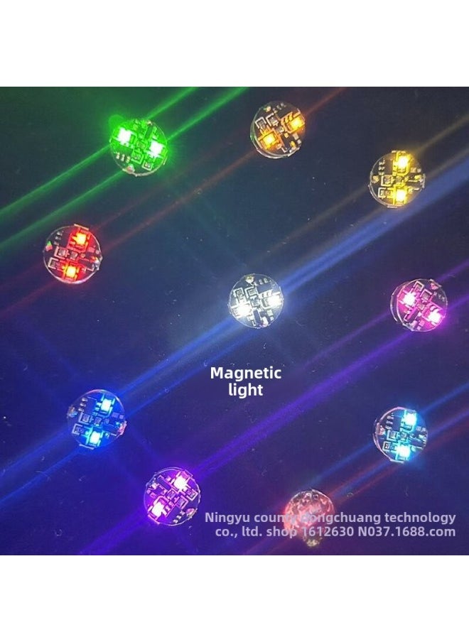 Generic - Magnetic Control Lamp Bandaida Gundam Model LED Magnetic Control Lamp Hand-held Wireless Lamp Gundam Flash Lamp Altman Magnetic Control-Color:Orange (double Light)-Specification:Always On + Flashing (none, Battery Magnet) - Image 1