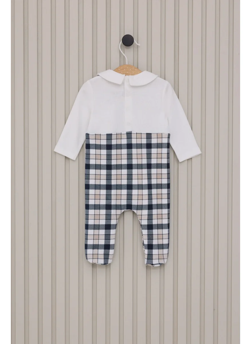 U.S. Polo Assn. Baby Boy Jumpsuit USB2058 Cream