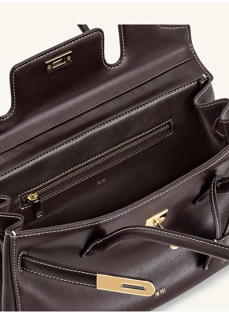 جي دبليو بي ​حقيبة جي دبليو بي اي يارا 2025، حقيبة أعمال نسائية، حقيبة يدان علوية وحمل على الكتف وتحت الإبط، حقيبة بات الفرنسية المصممة بإسلوب خاص​ - Image 3