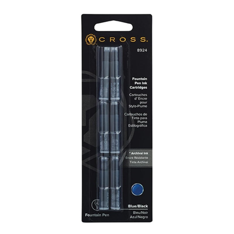 Cross Refill 6-pack Blue/Black Ink - Image 1