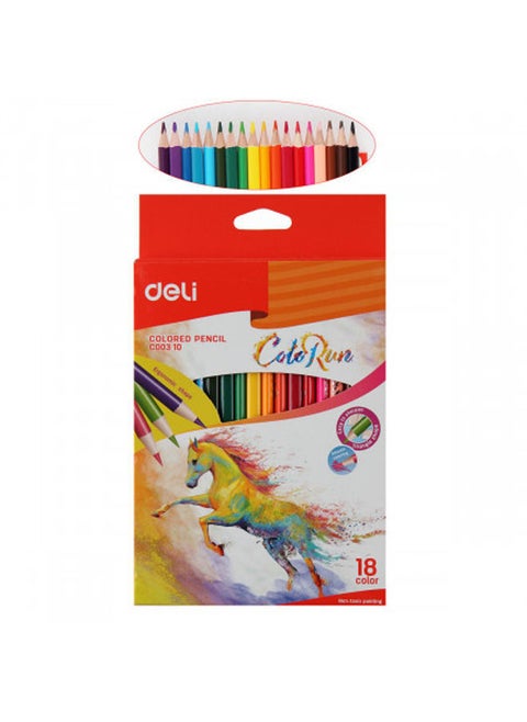 18 Colored Pencil Pre-Sharpened