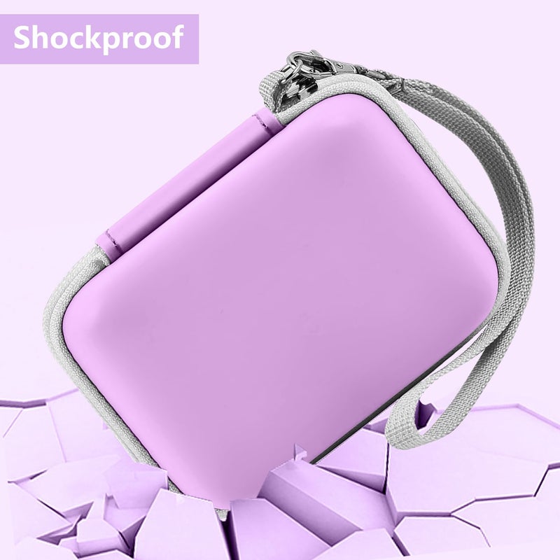 Leayjeen Digital Camera Case Compatible with CAMKORY/KODAK PIXPRO FZ45/FZ55/Canon PowerShot ELPH 180/ Sony DSCW800/ FHD 1080P 44MP Point Digital Camera,Compact Digital Camera-Purple(Case Only) - Image 5