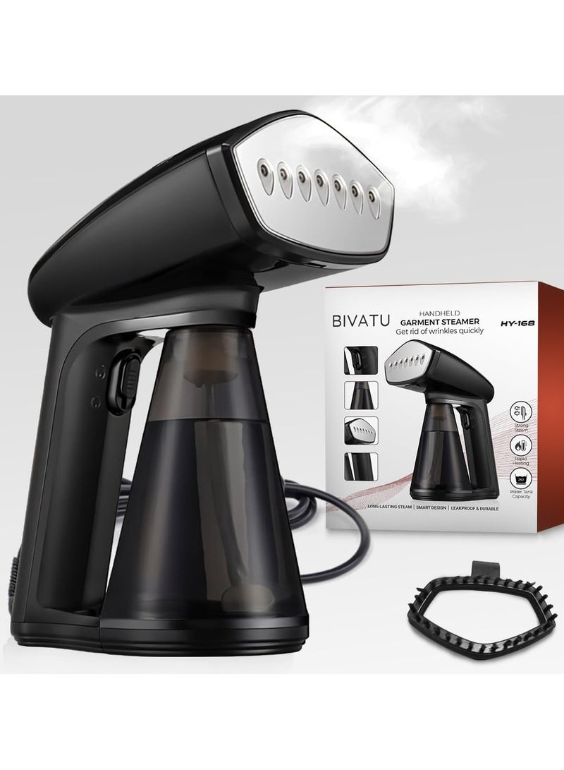 بيفاتو مكواة بخار محمولة للملابس بقوة 1640 واط – خزان ماء 260 مل، صفيحة بخار من الفولاذ المقاوم للصدأ، مكواة سفر محمولة لإزالة التجاعيد من الملابس والمفروشات والستائر - Image 1