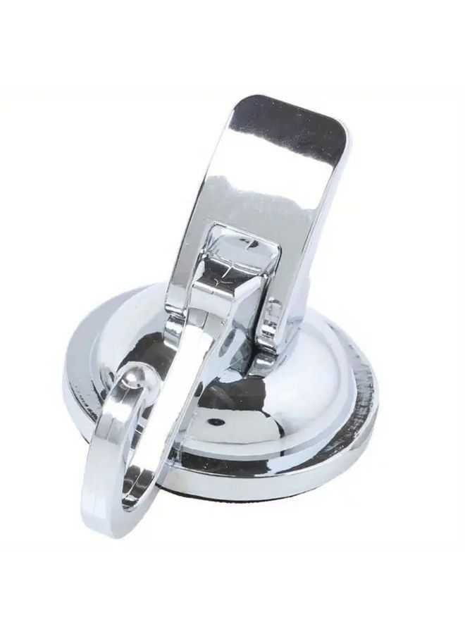 Silvery Suction Cup Hook Powerful No Drill Vacuum Adhesive Wall Mounted For Bathroom Kitchen Storage - Image 1