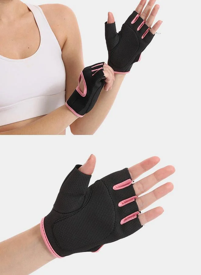 Styli Active Contrast Trim Peep Arm Back Weight Lifting Gloves