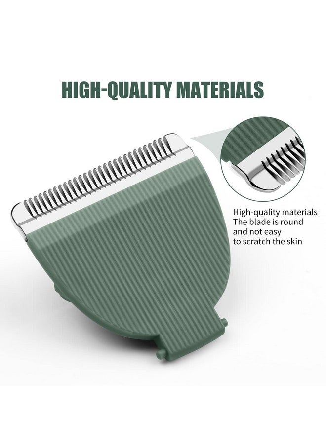 Wusuker - Green Replacement Blades for Meridian Trimmer, Hygienic Ceramic Replacement Blades Compatible with Meridian Body Trimmer (Onyx & Sage), 2 Pack - Image 1