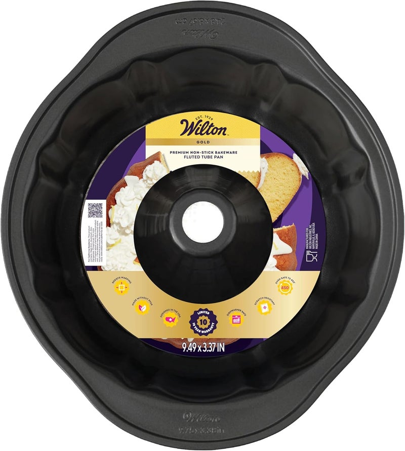 Wilton قالب ويلتون المثالي للنتائج، غير لاصق، 9.5 إنش، مزخرف - Image 1