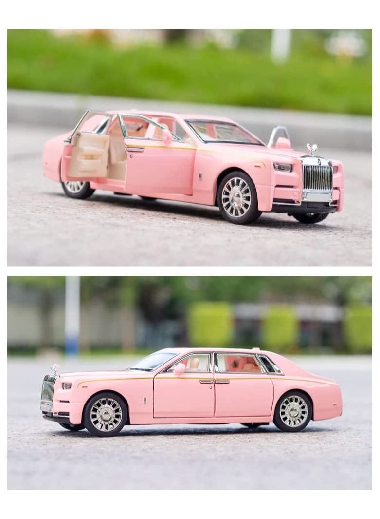 أميرتير رولز رويس فانتوم لعبة سيارة معدنية بتفاصيل واقعية تصميم فريد متين أسود - Image 4