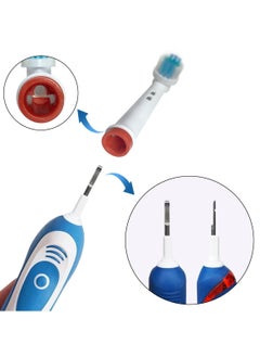 BONITO 4-Piece Oral-B Electric Toothbrush Head, Replacement Brush Heads, Ultra Fine Hair Soft Type for Household Travel, Camping, Bathroom, School (Red+yellow+green+blue)  - Image 2