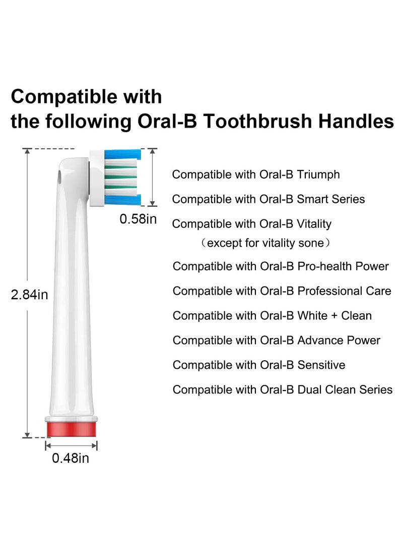 BONITO - 4-Piece Oral-B Electric Toothbrush Head, Replacement Brush Heads, Ultra Fine Hair Soft Type for Household Travel, Camping, Bathroom, School (Red+yellow+green+blue) - Image 1