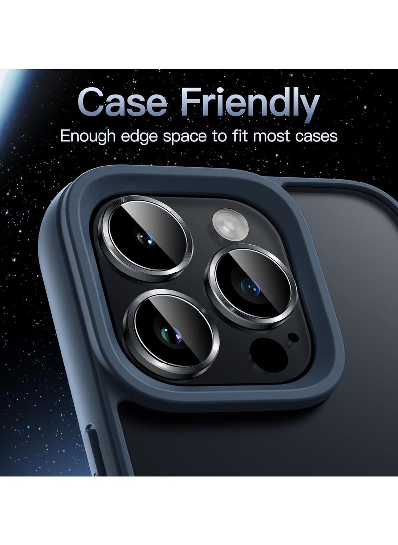 URBBKING Camera Lens Protector for iPhone 15 Pro and iPhone 15 Pro Max Black  - Image 5