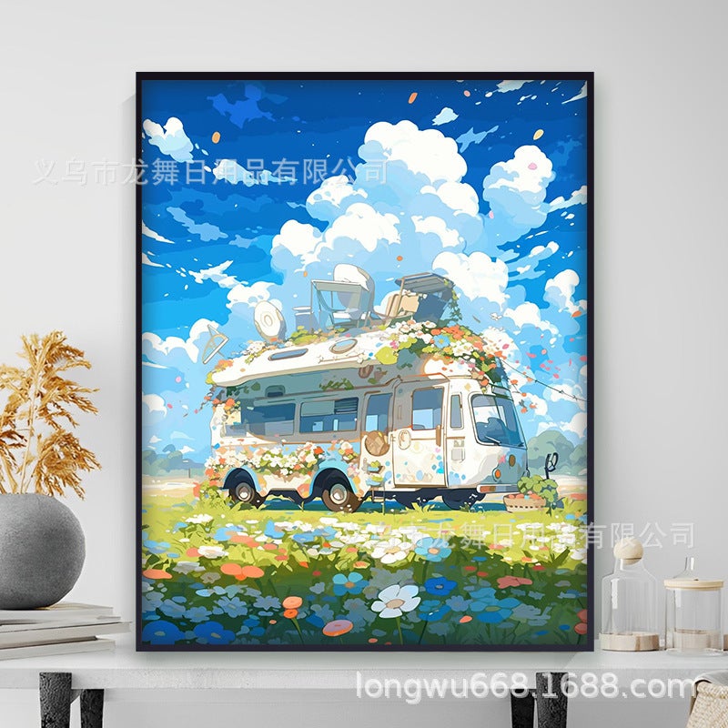 New Cartoon Hayao Miyazaki Combination Diamond Embroidered Brick And Stone Painting Stickers Brick And Stone Stickers 5Ddiy Diamond Painting - Image 1