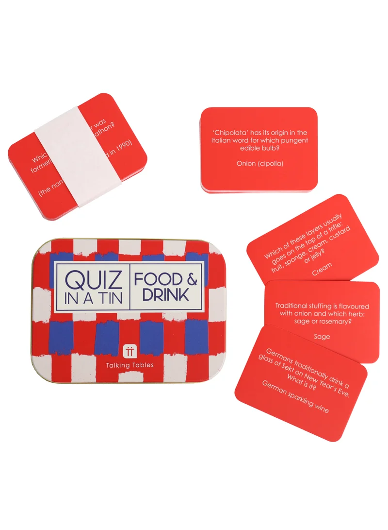 توكينج تيبلز اختبار في علبة طعام وشراب