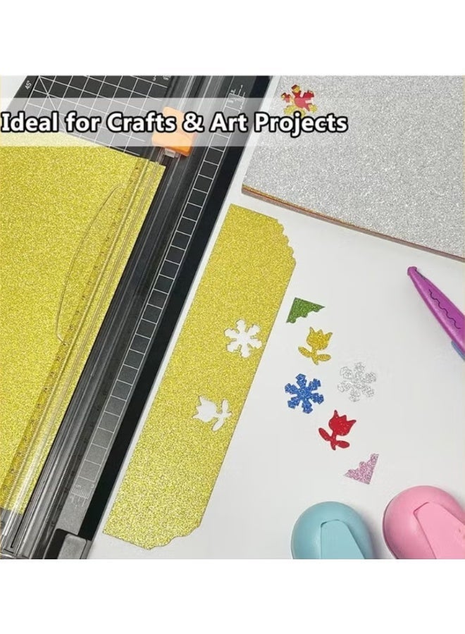HPRT Glitter Cardstock Paper, 20 Sheets in 20 Colors, A4 Paper with Sparkle Front and White Back for Card Making, Gift Wrapping, Scrapbooking and DIY Crafts (Multicolor, 29.7 × 21 cm) - Image 3