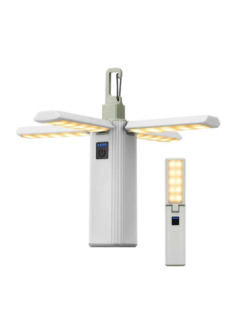 Foldable Camping Rechargeable Lantern, 2000mAh, 1000 LM Dimmable LED Flashlight, Waterproof IPX6, Essential Light for Hiking and Camping Essentials - Image 1