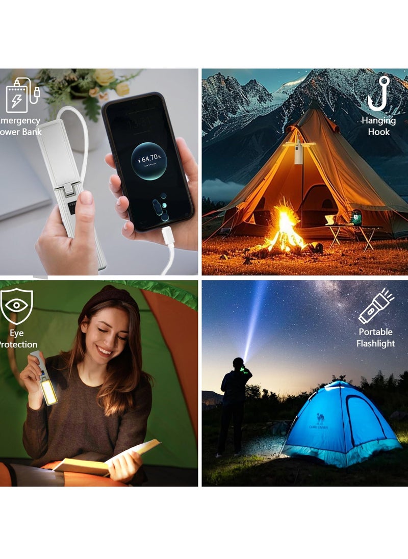 Foldable Camping Rechargeable Lantern, 2000mAh, 1000 LM Dimmable LED Flashlight, Waterproof IPX6, Essential Light for Hiking and Camping Essentials - Image 5