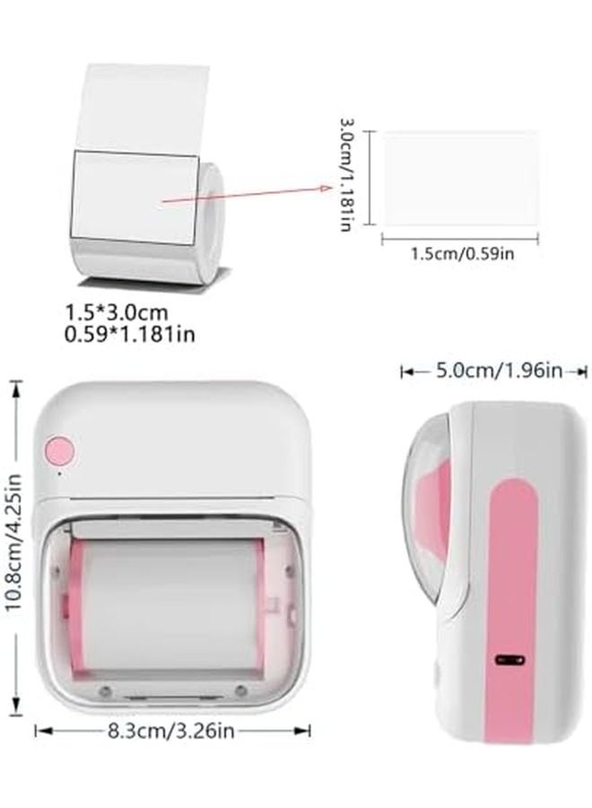 مساعد الواجبات المنزلية القابل لإعادة الشحن، طابعة حرارية بدقة 200 نقطة في البوصة للطباعة الواضحة للمذكرات والصور والرموز - Image 5