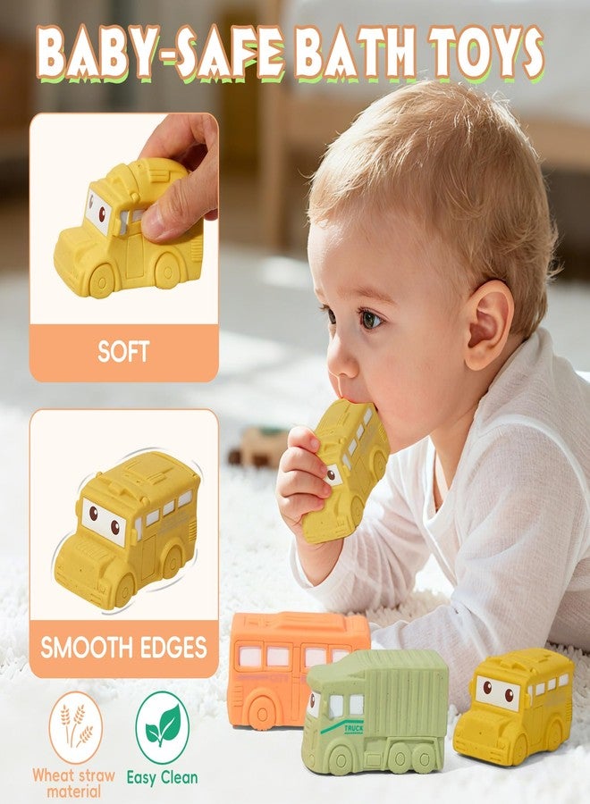 AMCHSURI Baby Bath Toys 9 Pack Cars Floating Bath Toys Mold Free, for Infants 6-12 & Kids Ages 1-3, No Hole Bathtub Toys for Toddlers 1-3 Water Pool Toy for Baby Toddler - Image 5