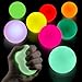 KETAR 8 Pcs Glow in The Dark Sticky Balls for Ceiling 2 Reusable Neon Soft TPR Glow Ball After Light Exposure SelfAdhesive Sensory Squishy Balls Good for Relaxation Party Favors for Celebrations - Image 2