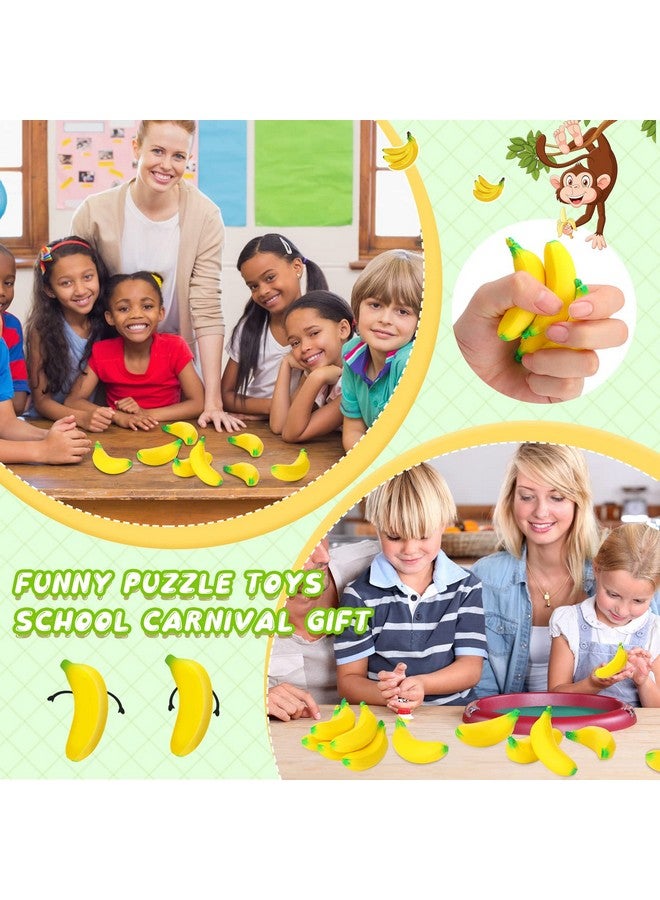 Jerify 37 Pieces Mini Banana Stress Toys Banana Stress Relief Toys With Mesh Drawstring Bag Pu Banana Toy Stretchy Banana Fidget Toy Relief Banana Stress Balls For Birthday Stress Relief Party Favors - Image 4