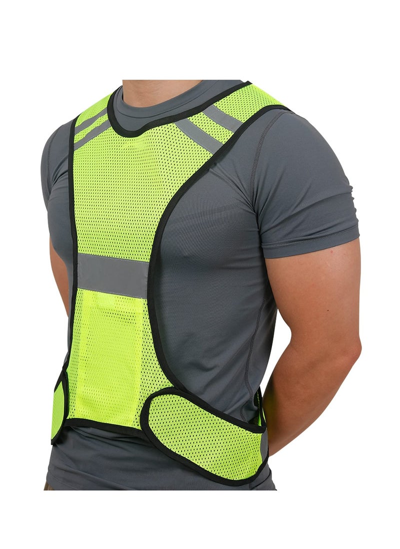 KASTWAVE High Visibility Reflective Safety Vest with Large Pocket for Night Running, Cycling & Walking - Breathable, Lightweight, ANSI Compliant Gear (3 Pcs)  - Image 5