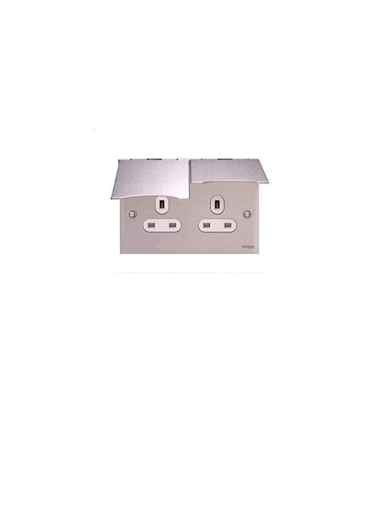 Schneider Electric GU3252WSS Flat Plate 13A Ultimate Twin Floor Socket (88 x 148mm) - Image 3