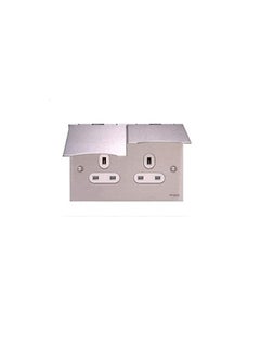 شنايدر شنايدر إلكتريك GU3252WSS لوحة مسطحة 13A مقبس أرضي مزدوج (88 × 148 مم)  - Image 1