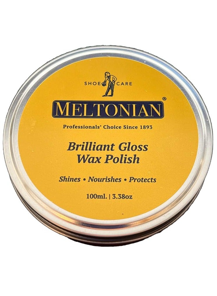 Premium Meltonian Brilliant Gloss Wax Polish Dark Brown 50ml - Image 2