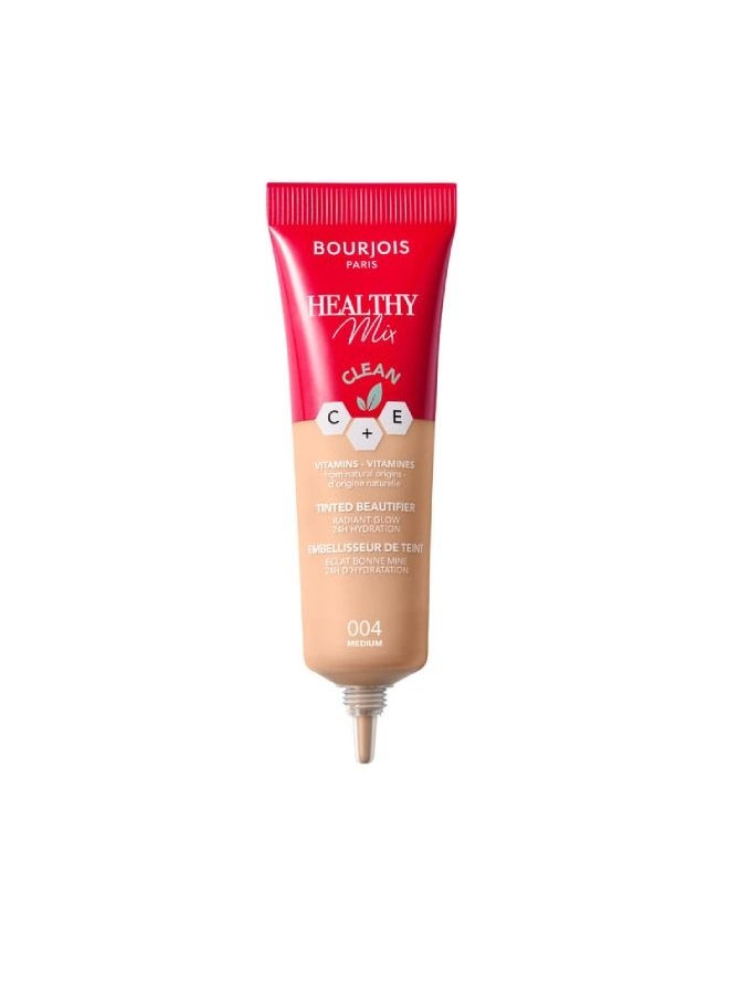 BOURJOIS PARIS مستحضر تجميل ملون هيلثي ميكس - 004 - متوسط، 30 مل  - Image 1