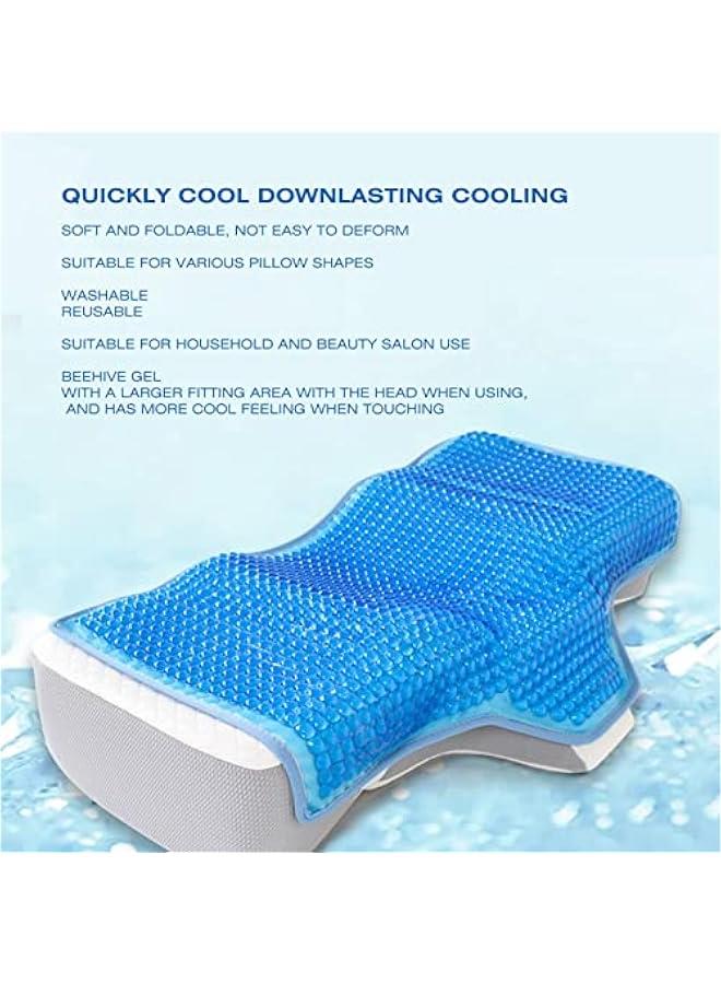Pillow Cooling Pad, Lasting Cool Breathable Refreshing Beehive Cooling Pillow Cushion for Home Salon, Ideal for Hot Flashes, Night Sweats  - Image 3