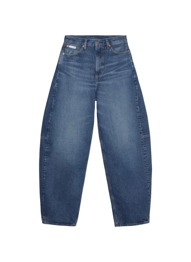 Calvin Klein Jeans  Essential Barrel Jeans for Women | Best Price UAE