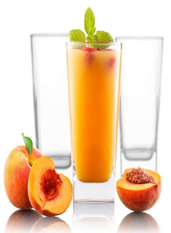 KOSH- Unique Fashioned Elegant Stylish Fancy Juice/Water Whiskey Lemonade Cocktail Mocktail Glass Set for Any Occasion - Set of 12, Transparent, 300ml - Image 1