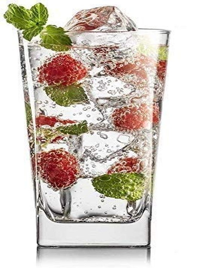 KOSH- Unique Fashioned Elegant Stylish Fancy Juice/Water Whiskey Lemonade Cocktail Mocktail Glass Set for Any Occasion - Set of 12, Transparent, 300ml - Image 2