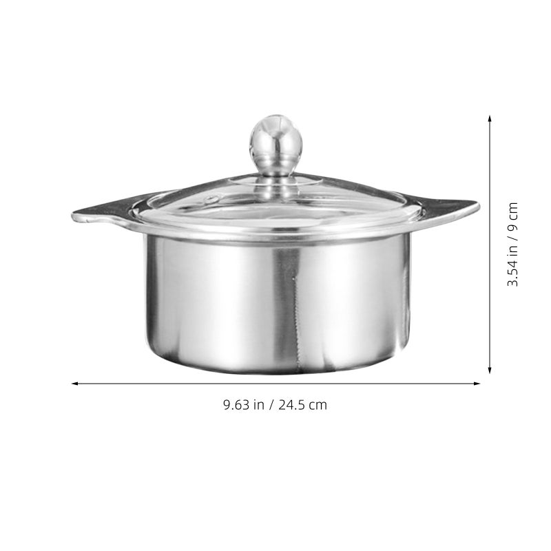 Divided Hot Pot 16cm Kitchen Hot Pot Two-flavor Hot Pot Multi-purpose Pot Stock Pot - Image 3