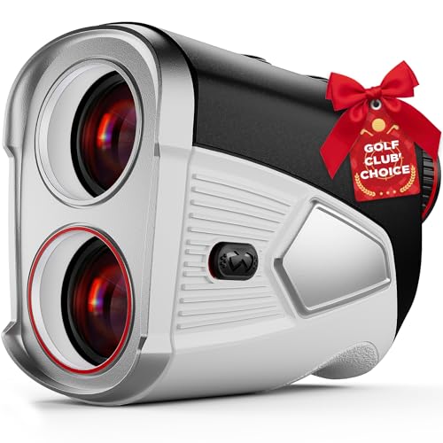 Kaidrus Upgraded 0.5 Second Easily Lock on a Pin Golf Rangefinder with Slope 2X HD Bright LCD, 1500 Yards Range Finder for Golf/Hunting, 7X Magnification with Flag Pole Locking Vibration, Golf Gifts Pcs - Image 1